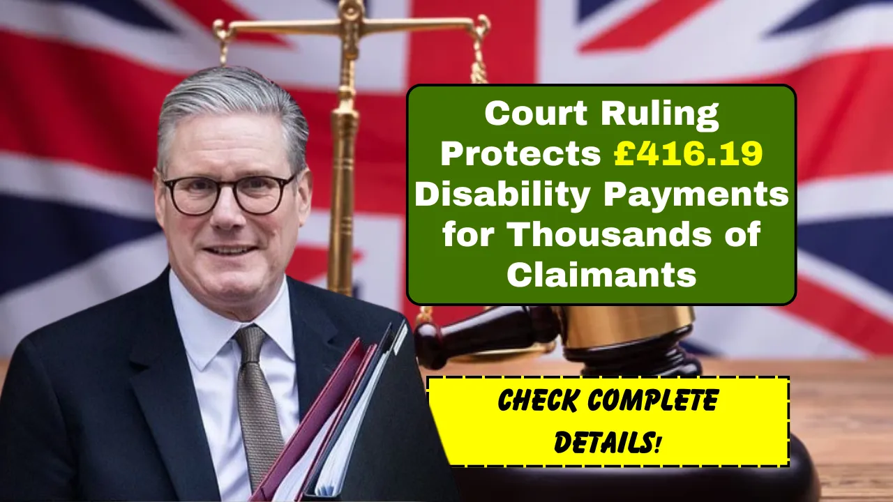 Court Ruling Protects £416.19 Disability Payments for Thousands of Claimants